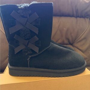 Koolaburra Black Suede Winter Boots